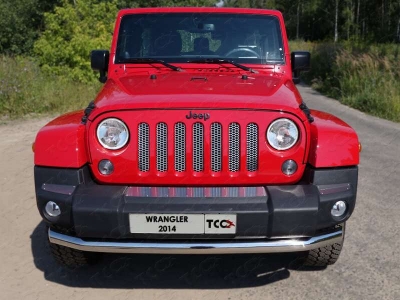 Защита переднего бампера 76 мм ТСС для Jeep Wrangler 5D 2010-2018